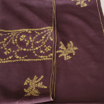 Coca-Cola Red Pashmina Stole with Sozni Embroidery